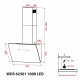 Витяжка кухонна Weilor WDS 62301 R BL 1000 LED