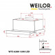 Витяжка кухонна Weilor WTS 6280 BL 1200 LED strip