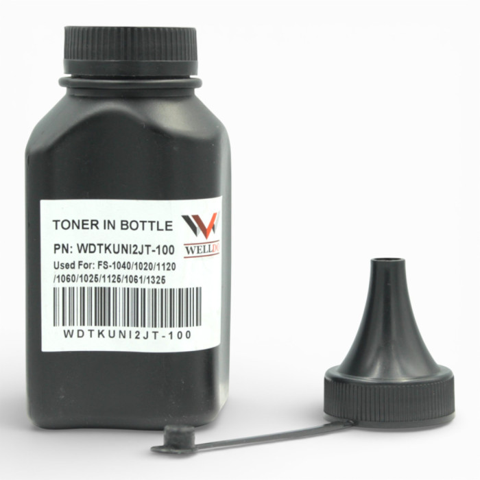 Тонер Kyocera TK-1110/1120, TOMOEGAWA, 100г Welldo (WDTKUNI2JT-100)