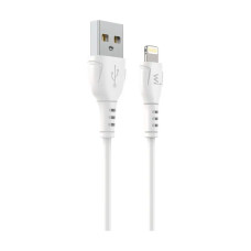 Дата кабель USB 2.0 AM to Lightning 1.0m PVC white Wibrand (WI.DC/BO1W-UL)