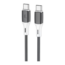 Дата кабель USB-C to USB-C 1.0m 60W silicone black Wibrand (WI.DC/MA1B-CC)