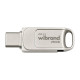 USB флеш накопичувач Wibrand 256GB Bee Silver USB 3.2/Type-C (WI3.2TC/BE256TC039S)