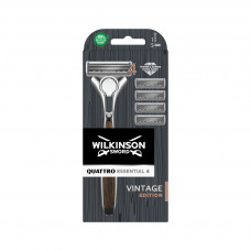 Бритва Wilkinson Sword Quattro Vintage Edition для чоловіків з 4 картриджами (4027800205301)