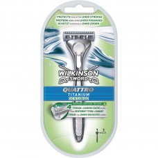 Бритва Wilkinson Sword Quattro Titanium Sensitive (4027800536269)