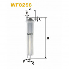 Фільтр паливний Wixfiltron WF8258
