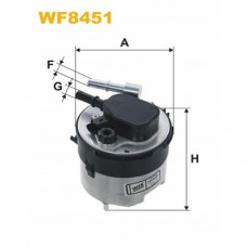 Фільтр паливний Wixfiltron WF8451