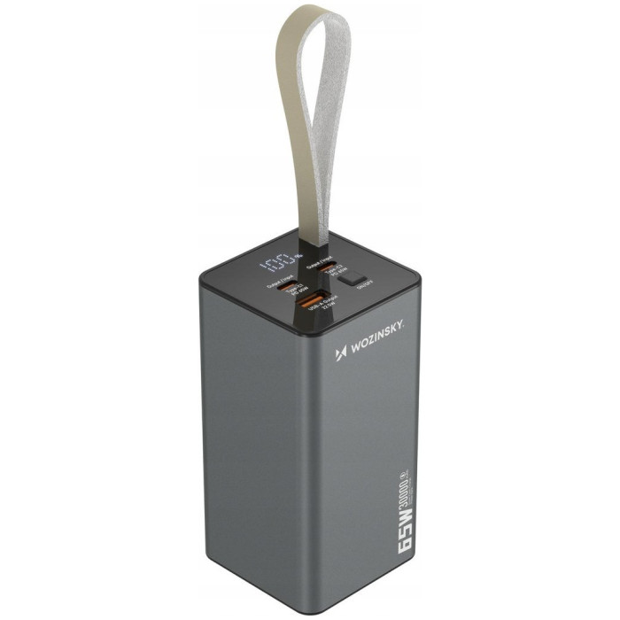 Батарея універсальна Wozinsky 30000mAh, K65+ 65W 30000mAh 2*USB-C, USB-A (5907769364457)