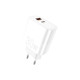Зарядний пристрій WUW C208 1xUSB-C PD30W + 1xUSB QC3.0 18W White (6972573333417)