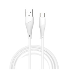 Дата кабель USB 2.0 AM to USB-C 1.0m 2.4A X196 white WUW (6972573335589)