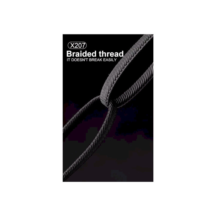 Дата кабель USB-C + USB-A to Lightning+USB-C 1.0m 65W X207 black WUW (6972573336524)