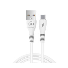 Дата кабель USB 2.0 AM to USB-C 1.0m 2.4A X195 white WUW (WUW-X195TC)