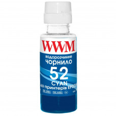 Чорнило WWM HP GT52 100г Cyan, для Ink Tank 115/315/319 (H52C)