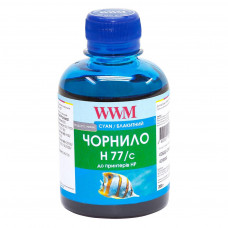 Чорнило WWM HP №177 85 Cyan 200ml (H77/C)