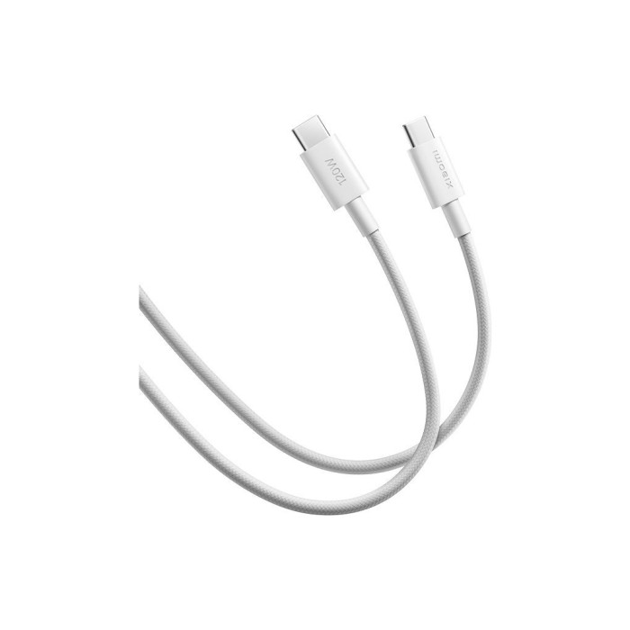 Дата кабель USB-C to USB-C 2.0m 6A braided white Xiaomi (1169400)