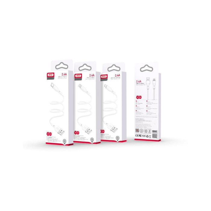 Дата кабель USB 2.0 AM to Lightning 1.0m 2.4A XO (CB-23UL)
