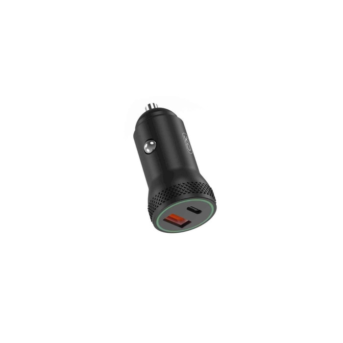 Зарядний пристрій XO 1xUSB QC3.0 + 1xUSB-C PD18W black (CC33-BK)
