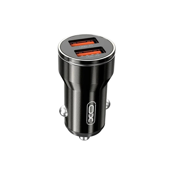 Зарядний пристрій XO 2xUSB 12W black (CC48.black)