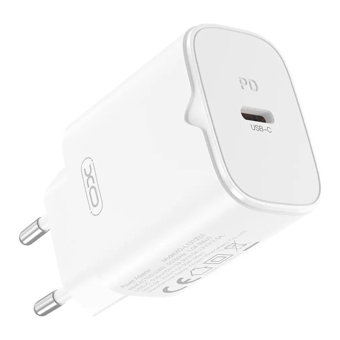 Зарядний пристрій XO USB-C PD30W white (L131.white)