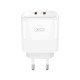 Зарядний пристрій XO L140 35W 2xUSB-C PD White (L140_White)