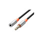 Кабель мультимедійний 3.5mm M to 3.5mm F 1.0m black XO (NB-R269A.black)