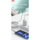 Дата кабель USB 2.0 AM to Micro 5P 1.0m braided white XO (NB235_M_White)