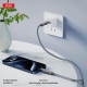 Дата кабель USB 2.0 AM to USB-C + USB 2.0 AM to Lightning 1.0m 60W gray XO (NB275_4-in-1_Gray)