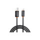 Дата кабель USB 2.0 AM to USB-C 1.0m 3A black XO (NB302-AC.black)