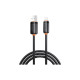 Дата кабель USB 2.0 AM to Lightning 2.0m 3A black XO (NB302-AI-2.black)
