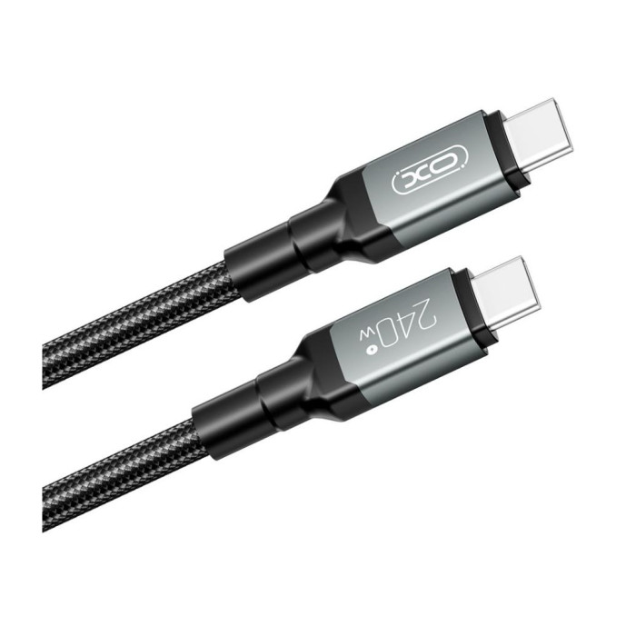 Дата кабель USB-C to USB-C 2.0m 240W black XO (NBQ264B_С_Black)
