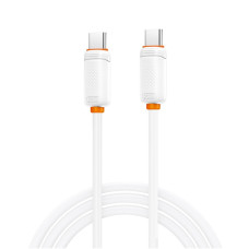 Дата кабель USB-C to USB-C 1.0m 27W white XO (XO-CB-300CC-WH)