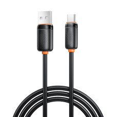 Дата кабель USB 2.0 AM to USB-C 1.0m 3A black XO (XO-CB-300UC-BK)
