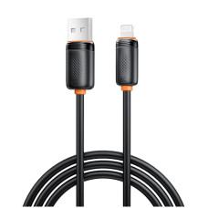 Дата кабель USB 2.0 AM to Lightning 1.0m 3A black XO (XO-CB-300UL-BK)