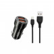 Зарядний пристрій XO CC48 Smart Metal 2USB + cable Lightning (XO-CC48i-BK)