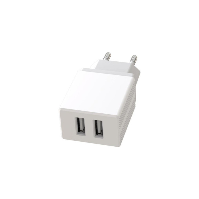 Зарядний пристрій XO L75 2USB/2.4A + Lightning White (XO-L75-L)