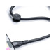 Дата кабель USB 2.0 AM to Lightning 0.25m 2.4A black XO (XO-NB179-025-BK)