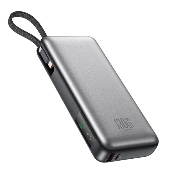 Батарея універсальна XO 20000mAh 130W, PD, QC (XO-PR268_grey)