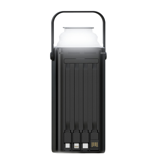 Батарея універсальна XO 30000mAh, PD/20W, QC/22,5W, Lamp, black (XO-PR285)