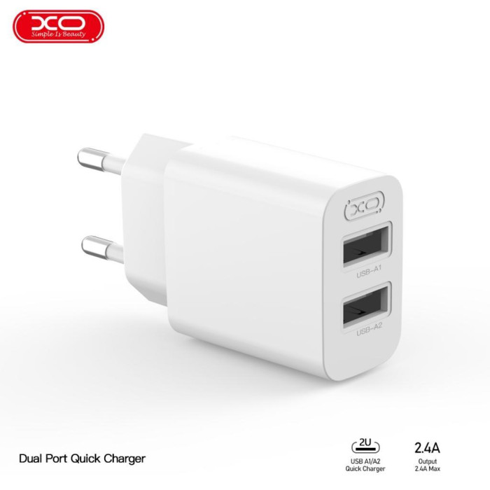 Зарядний пристрій XO 2xUSB QC3.0 (XO-QC09)