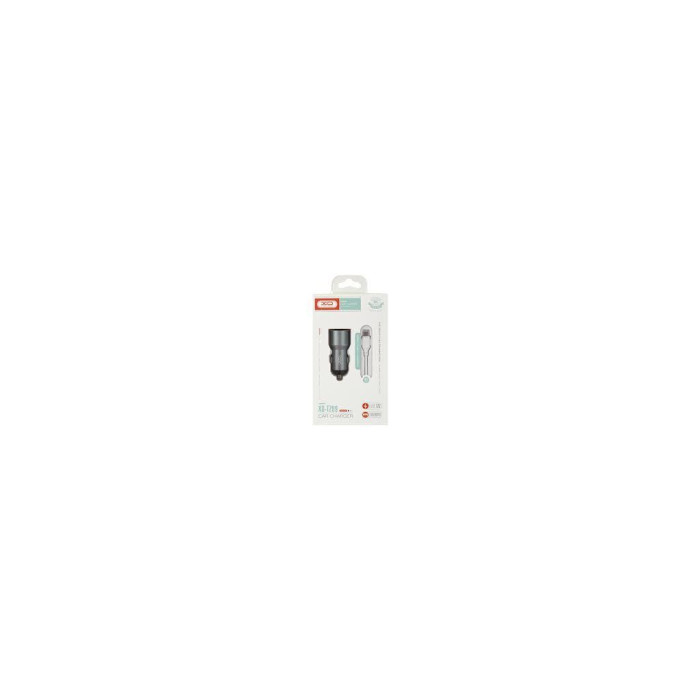 Зарядний пристрій XO TZ09 2.4A/2 USB + cable microUSB Grey (XO-TZ09M-GR)