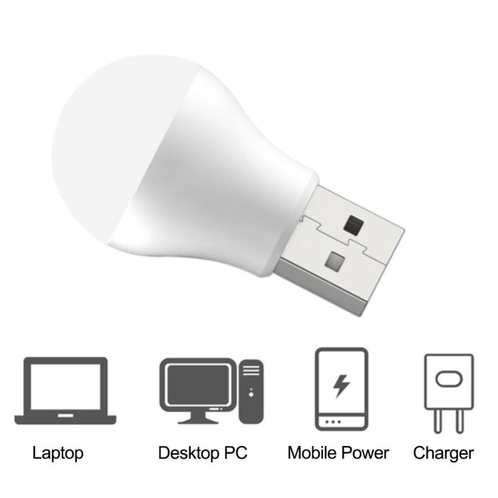 Лампа USB XO XO-Y1 2шт.=пак. White (XO Y1-2WH)