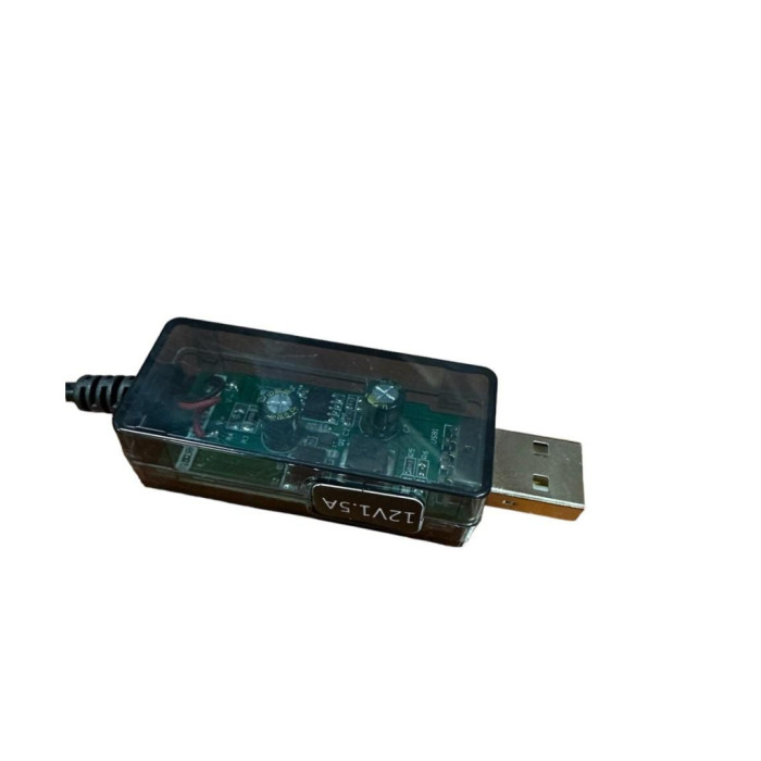 Кабель живлення USB to DC 5.5x2.5mm 0.8m 12V 1.5A XoKo (DC-5-12-1,5A)