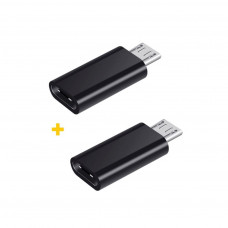 Перехідник USB Type-C to MicroUSB AC-020 2 pcs XoKo (XK-AC020-BK2)