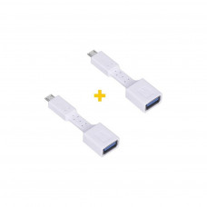 Перехідник USB to MicroUSB AC-110 2 pcs XoKo (XK-AC110-WH2)