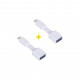 Перехідник USB to MicroUSB AC-110 2 pcs XoKo (XK-AC110-WH2)