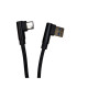 Дата кабель USB 2.0 AM to USB-C 1.0m 2.4A 90° corner black XoKo (XK-CTC-001-BK)