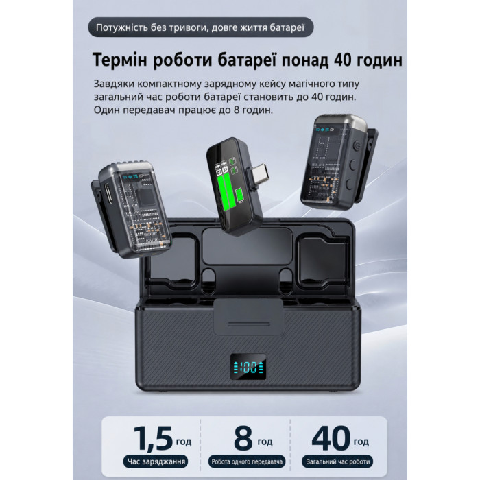 Мікрофон XoKo K100U Lightning-Type-C (XK-K100U)