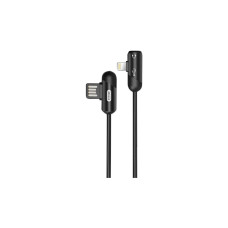 Дата кабель USB 2.0 AM to Lightning + Audio 1.0m 2.4А Black XoKo (XO-NB38)