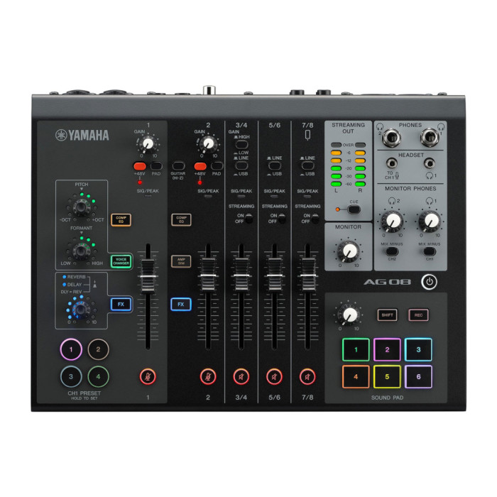 Аудіоінтерфейс Yamaha AG08 Black