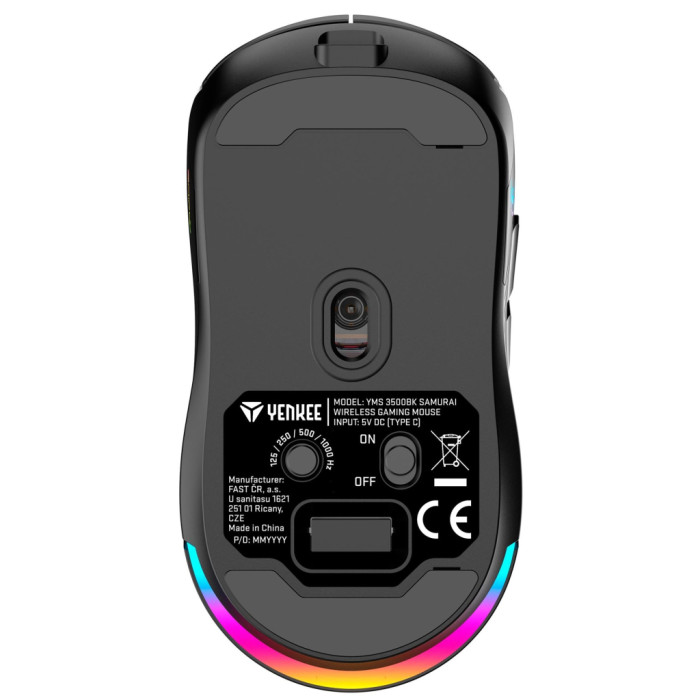 Мишка YENKEE YMS 3500BK Samurai Wireless Black (45018706)