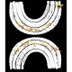 Зошит Yes А5 Black Abstract 24 аркушів клітка 5 дизайнів (765223)